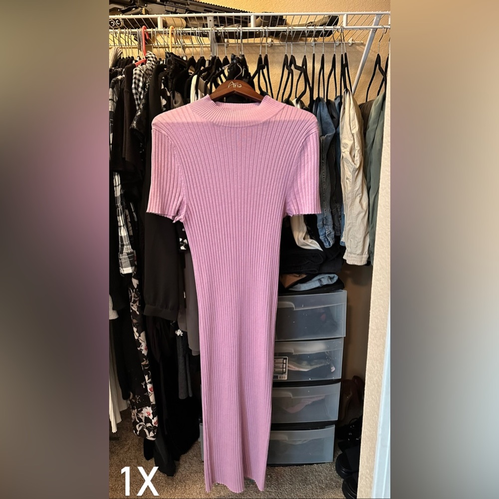 Forever 21 Mock Neck MIDI Dress